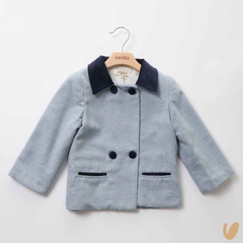 Caban regale herringbone Bimbo 2/8 anni