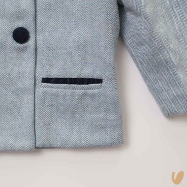 Caban regale herringbone Bimbo 2/8 anni