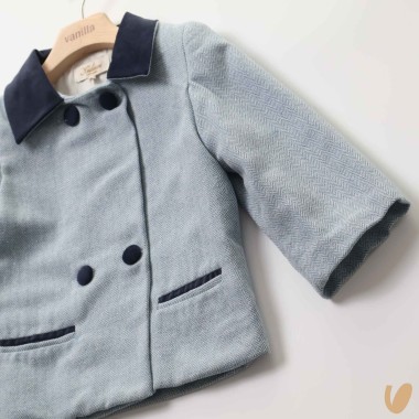 Caban regale herringbone Bimbo 2/8 anni