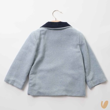 Caban regale herringbone Bimbo 2/8 anni