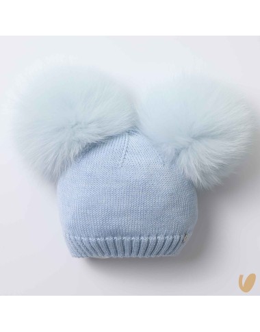 Cappello lana doppio ponpom Cappello e Guanti