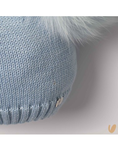 Cappello lana doppio ponpom Cappello e Guanti