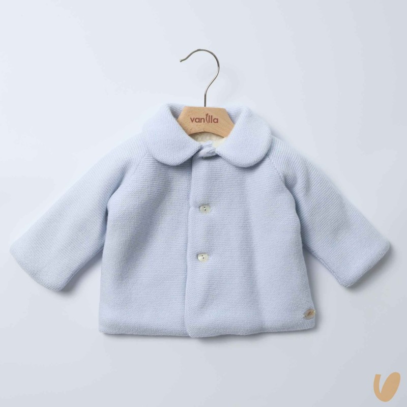 Cappottino in lana e ecopelliccia Cardigan e Accessori