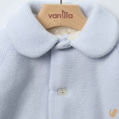 Cappottino in lana e ecopelliccia Cardigan e Accessori