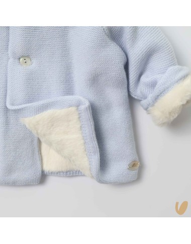 Wool and eco-leather coat