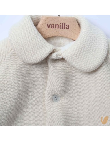 Cappottino in lana e ecopelliccia Neonato