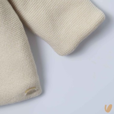 Cappottino in lana e ecopelliccia Neonato