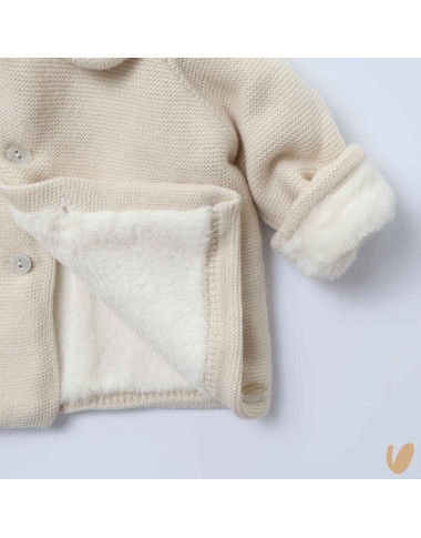 Wool and eco-leather coat