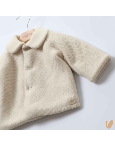 Cappottino in lana e ecopelliccia Neonato