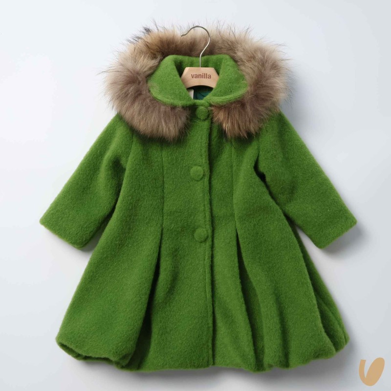 Cappotto in lana cotta Bimba