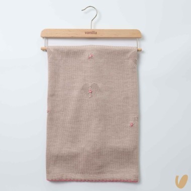 Coperta lana roselline Accessori