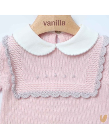 Completo nascita uncinetto in lana Neonata