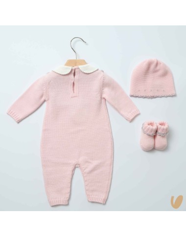 Completo nascita uncinetto in lana Neonata