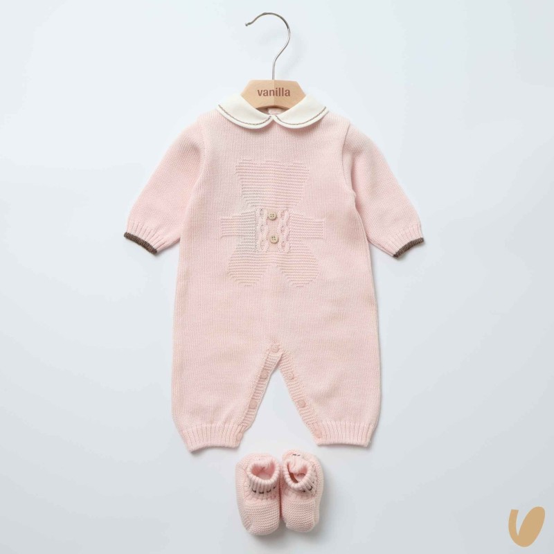 Completo nascita Orsetto lana Set Nascita e Uscita Clinica