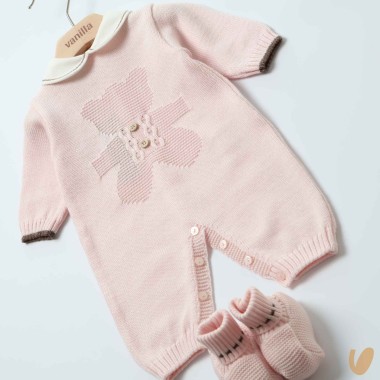 Completo nascita Orsetto lana Set Nascita e Uscita Clinica