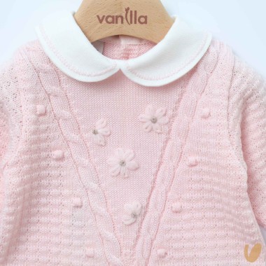 Tutina e babbucce in lana Set Nascita e Uscita Clinica