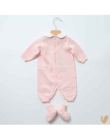 Tutina e babbucce in lana Set Nascita e Uscita Clinica