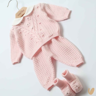 Maglia pantalone e babbucce Set Nascita e Uscita Clinica