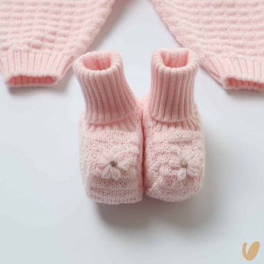 Maglia pantalone e babbucce Set Nascita e Uscita Clinica