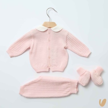 Maglia pantalone e babbucce Set Nascita e Uscita Clinica