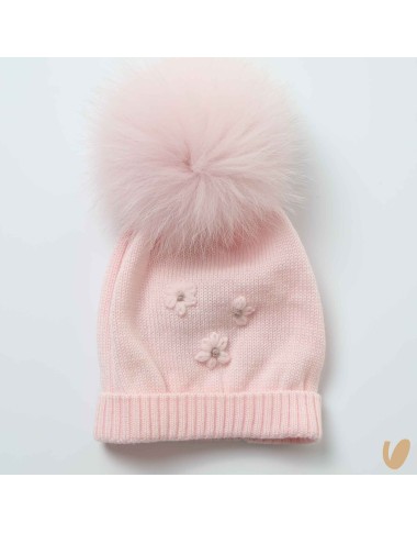 Wool hat with pontom