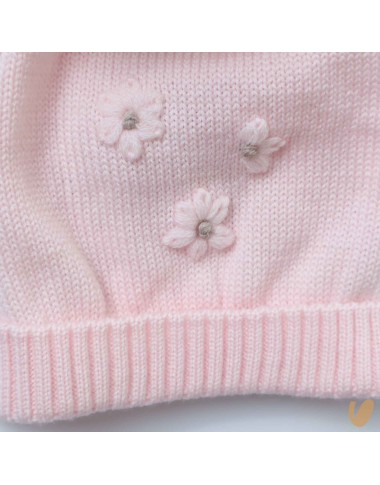 Cappello in lana con ponpom Cappello e Guanti