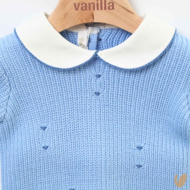 Completo nascita maglia inglese in lana Set Nascita e Uscita Clinica