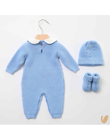 Completo nascita maglia inglese in lana Set Nascita e Uscita Clinica