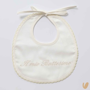 Bavetta piquè il mio battesimo Cardigan e Accessori