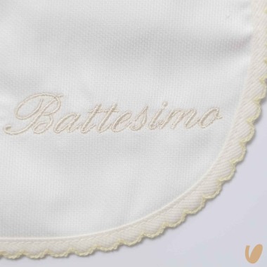 Bavetta piquè il mio battesimo Cardigan e Accessori