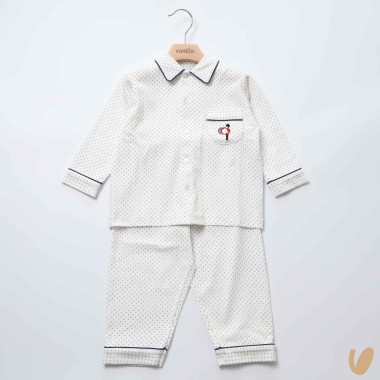 Pigiama con ricamo Neonato 0/36