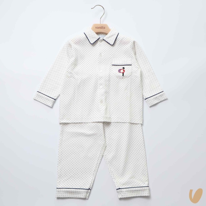 Pigiama con ricamo Neonato 0/36