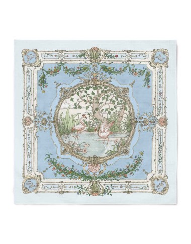 Blue tapestry muslin