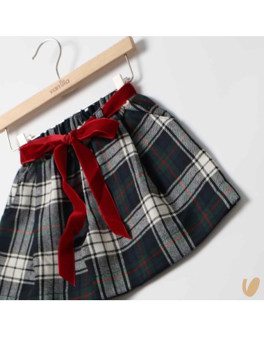 Short quadri con cintura Bimba 2/8 anni