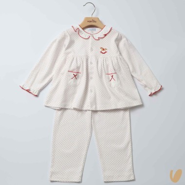 Pigiamino con ricamo Neonata 0/36