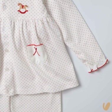 Pigiamino con ricamo Neonata 0/36