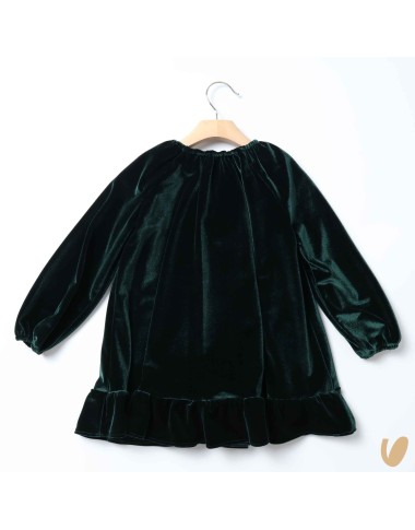Velvet dress with bow