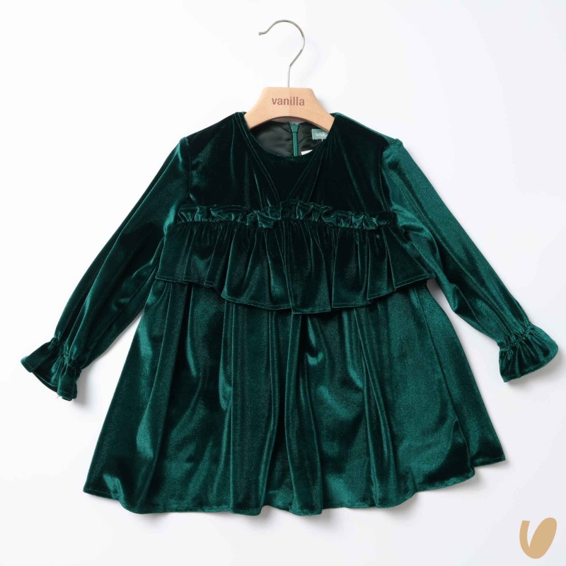 Abito in velour morbido Bimba 2/8 anni
