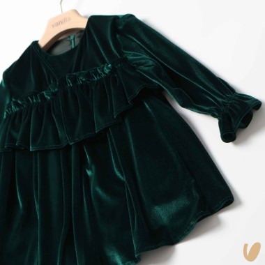 Abito in velour morbido Bimba 2/8 anni
