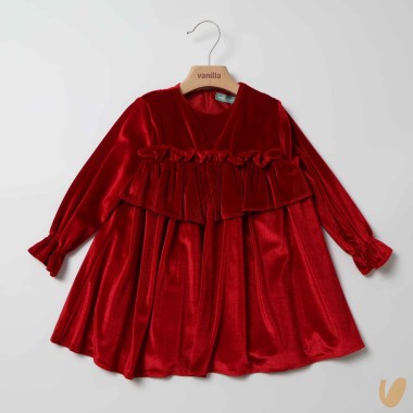 Abito in velour morbido Bimba 2/8 anni
