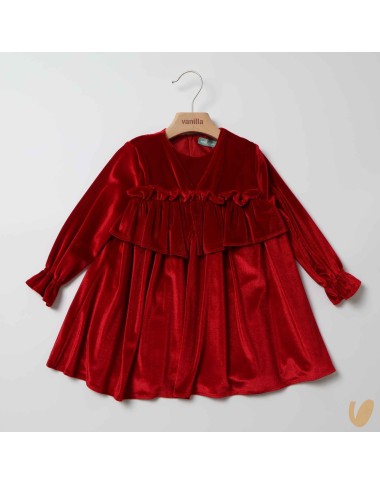 Abito in velour morbido Bimba 2/8 anni