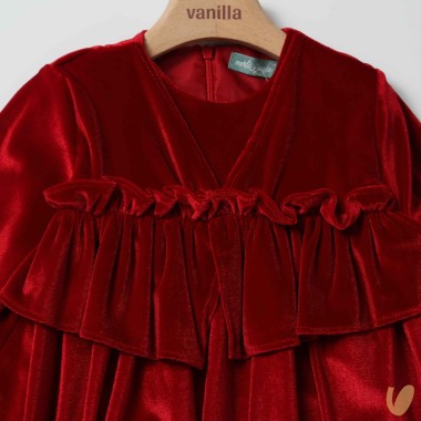 Abito in velour morbido Bimba 2/8 anni