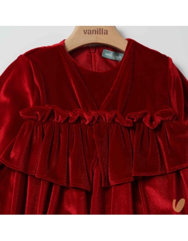 Abito in velour morbido Bimba 2/8 anni