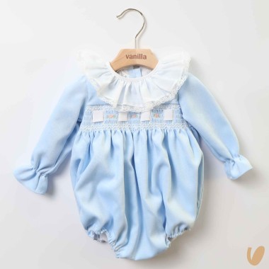 Pagliaccetto nido d'ape Neonata