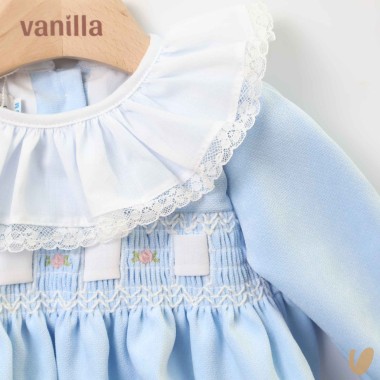 Pagliaccetto nido d'ape Neonata