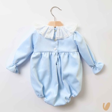 Pagliaccetto nido d'ape Neonata