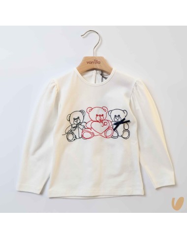 Embroidered bear T-shirt