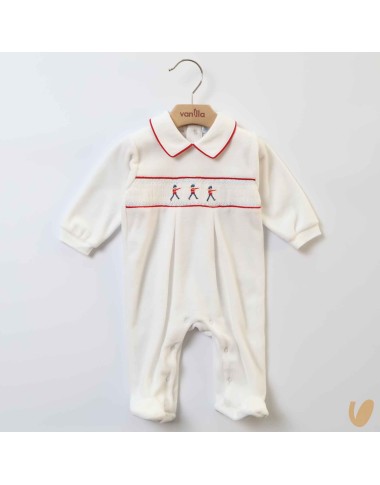 Tutina ciniglia embroidery stitch smock