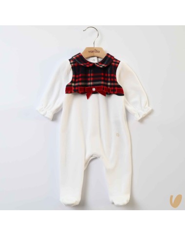 Tutina ciniglia e scozzese Neonata 0/36