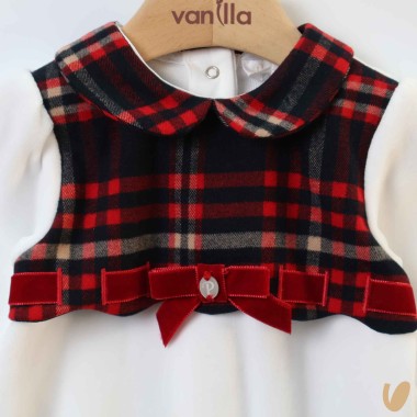 Tutina ciniglia e scozzese Neonata 0/36